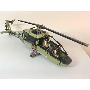 Известен Дизайнер, Нов стръмен зелен Хеликоптер MOC-87154, градивен елемент, модел 2572 Части, Пъзел игра за възрастни, играчка за деца, подарък за рожден Ден