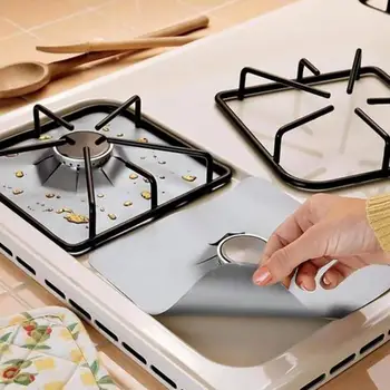 Протектор газови печки, протектор кухненско подложка, за Многократна употреба Kitchenware, Протектор горелки газови печки за кухня, моющийся