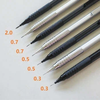 0.3/0.5/0.7/2.0 мм, Механичен молив с нисък център на тежестта За изготвяне на метал, специален молив за офис, ученически пособия за писане, художествени аксесоари