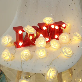1.5/3/6/ 10 М led Гирлянди от цветя, Рози, Коледни светлини, осветлението на USB/Батерии, Приказни светлини, Led празнични светлини, Сватбени декорации