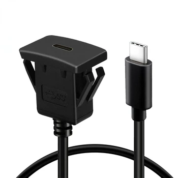 1 бр. USB-C Type-C USB 3.1 От един мъж към жената на 10 Gbit/с Удължител за закрепване на защелке кола, удлинительный кабел за арматурното табло, 1 м