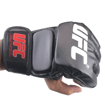 2 елемента Боксови ръкавици за борба с ММА за полпальца За възрастни MMA Biana Безплатни спортни ръкавици за борба с бокс