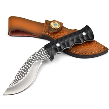 2023 топ непалските ножове с модел за къмпинг, риболов с фиксирано острие супер остър преносим нож, ловен нож с ножнами