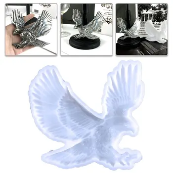 3D Летящ Орел/Бухал, Силиконова форма, животни, Гоблени, Кристална форма за леене от епоксидна смола за украса на дома САМ Art Занаятите