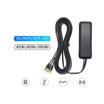 4G + GPS + WiFi Трибандов антена филтър, авто мобилен усилвател на сигнала Bluetooth, усилвател за спътникова навигация за кола