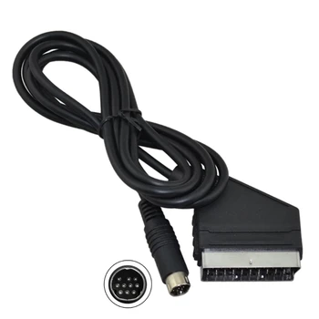 573A 5,9-крак RGB Scart кабел за свързване на видео sega към САТУРН, дължина на кабела - 1.8 м, черен