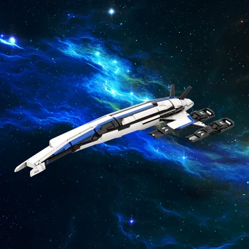 Gobricks MOC Normandy SR-2 Космически Кораби градивните елементи на Играта Mass Effect САМ на Модела Комплекти Тухли Военен Кораб, Играчка за Дете Подарък за Рожден Ден