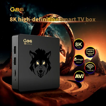 LEMFO WIFI 8K Q96 MAX Smart TV Box 2,4/5G Конзола с Android 10 Глобален медиен плейър Четириядрен Android Smart TV Box мултимедиен плейър