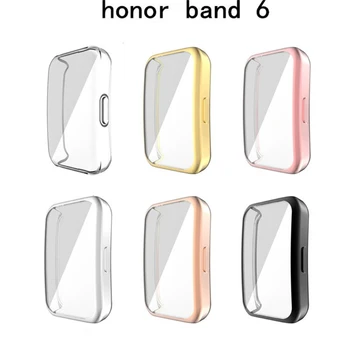OOTDTY Full Edge Smartwatch Мека Защитно Фолио full Cover Защита За Huawei Honor Band 6 Watch Screen Protector Case