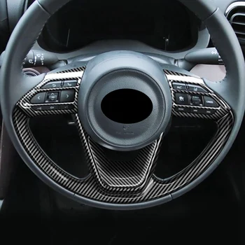 Авто Углепластиковый V-образен Волан, Панел върху панел Декоративна рамка Стикер за Toyota Aqua Yaris Sienta 2022 +