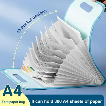 Вертикален ръчен органайзер, папка за документи с формат А4, многопластова расширяющаяся папка, Чанта за съхранение на студентски данни
