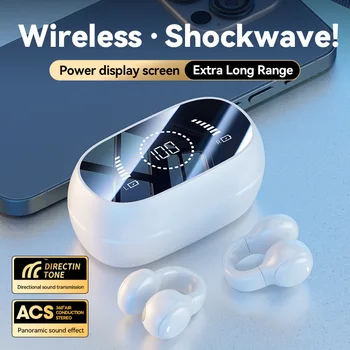 Висококачествени Безжични слушалки с костна проводимост, Слот Bluetooth слушалки, спортни слушалките с шумопотискане за iphone