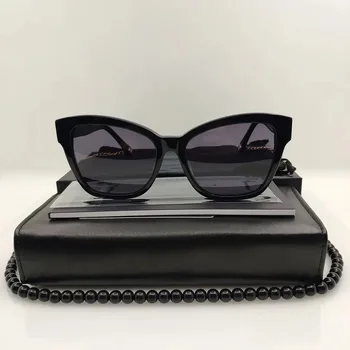 Класически луксозни дамски слънчеви очила от поликарбонат за мъже UV400, естетичен марка, дизайнер на бъдещето, Унисекс, Летни дамски слънчеви очила
