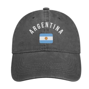 Ковбойская шапка с флага на Аржентина, обичай шапки, плажна шапка, мъжка луксозна шапка за жени, мъже