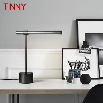 Лидице модерна латунная настолна лампа LED Творчески обикновен черен малка странична лампа за декорация на дома Хол Спалня