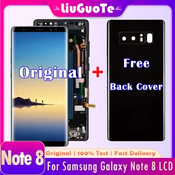 Подходящ за оригинален мобилен телефон Samsung Galaxy note8 LCD екран n950 n8 смяна на сензорен дисплей n950u n950f дигитайзер