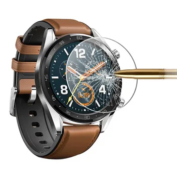 Прозрачен Защитен слой От Закалено Стъкло За Huawei Watch GT 2 Active/Elegant GT2 42 мм и 46 мм Smartwatch на цял екран Защитно покритие