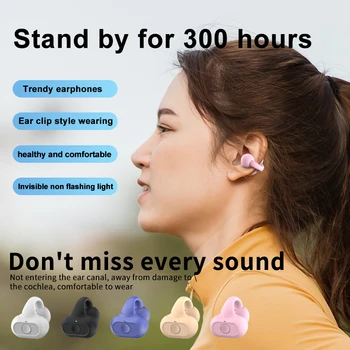 Слушалки с костна проводимост Bluetooth 5.3 Спортни Безжични слушалки TWS HIFI Слушалки Слушалки със скоба за ухото Слушалки За спортна кола