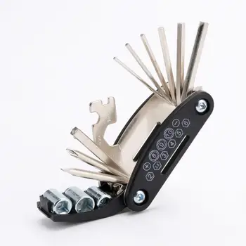 Универсални комплекти от инструменти за ремонт на велосипеди Универсален ключ с размер на отворите игла, верига, нож, отвертка, идеален за планински пътят мотори