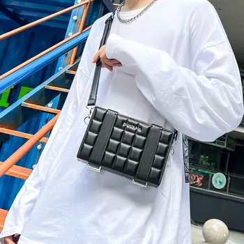 Чанта Дамски Мъжки УНИСЕКС Модни Чанта през рамо с цип, Портмонета и чанти през рамо, чанти Лукс